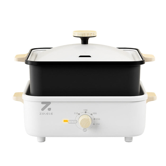 ZOLELE MP301 3-in-1 Split Cooking Pot 3L - White