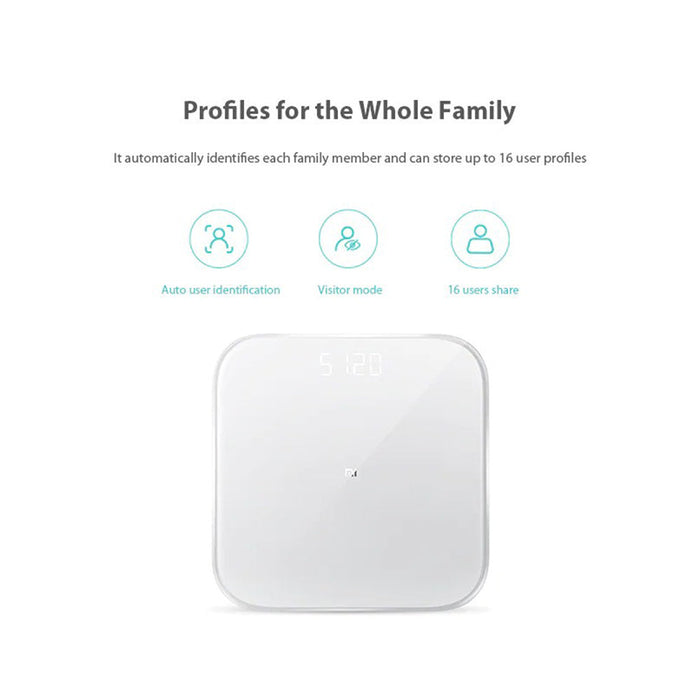 Xiaomi Mi Smart Scale 2 Digital Smart Body Weight Scale - White
