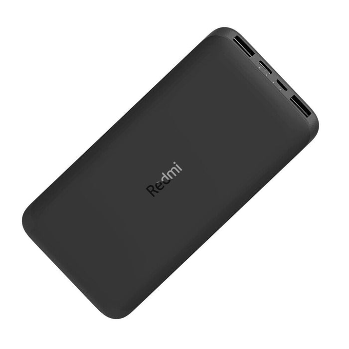 Banque d'alimentation Redmi Slim 10 000 mAh Batterie haute capacité Banque d'alimentation à charge rapide avec double entrée Micro-USB/USB-C Double sortie USB-A 37 Wh Chargeur portable pour smartphones/tablettes - Noir