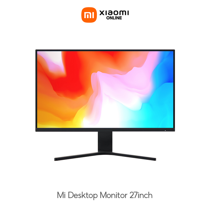 شاشة الكمبيوتر المكتبي Xiaomi Mi RMMNT27NF مقاس 27 بوصة بدقة 1920X1080 Full HD - أسود