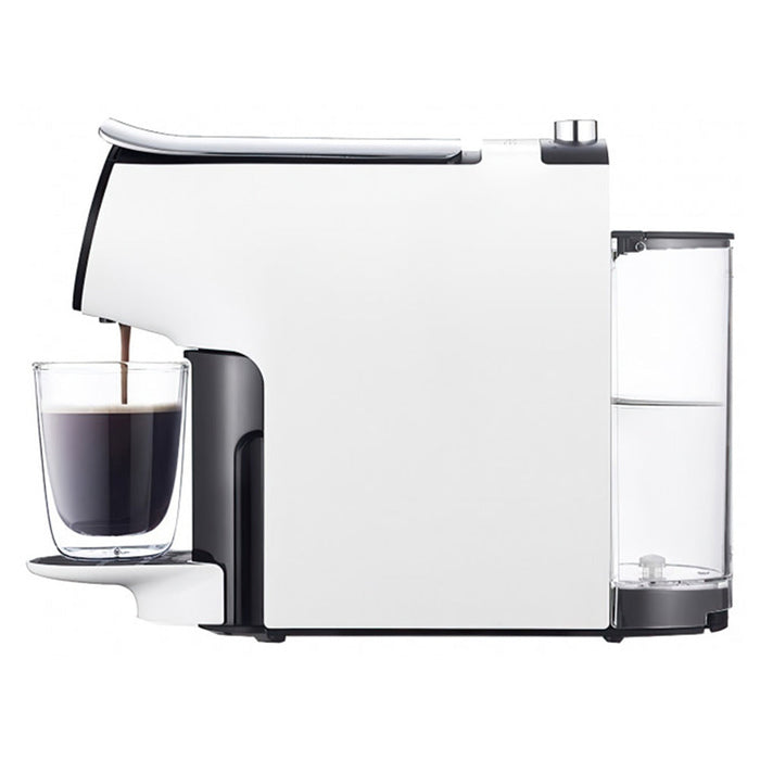 Scishare S1102 Machine à café à capsules intelligente et distributeur d'eau Deux modes de café Espresso et contrôle par application mobile de capsules de café américain - Blanc