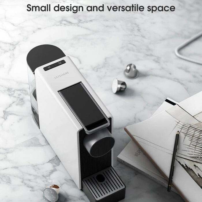 Scishare S1201 Mini Smart Capsule Coffee Machine 1200W - Grey
