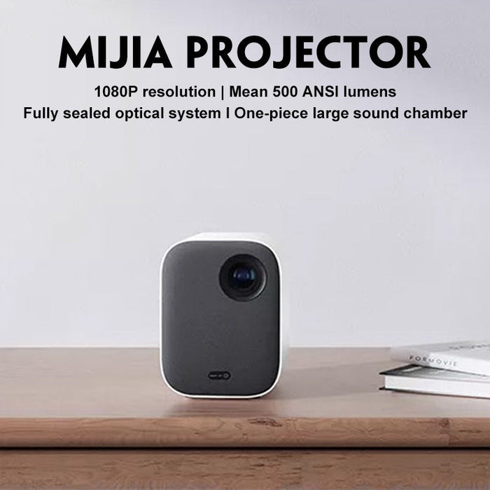 Xiaomi Mi SJL4014GL Projecteur intelligent Mini 2 Wifi Bluetooth Film Home Cinéma Projecteur 200 pouces Full HD 720p 1080P LED Android TV OS Haut-parleur intégré - Blanc