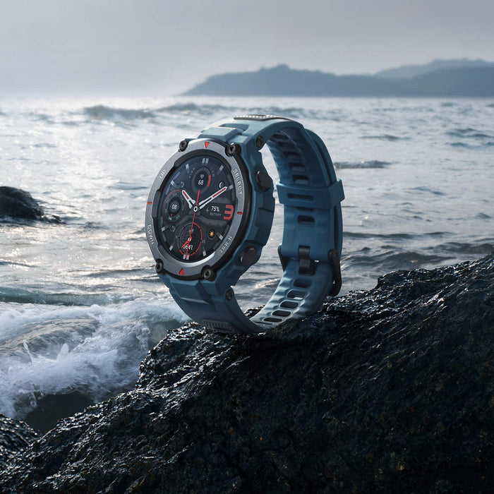 Amazfit T-Rex Pro Smart Watch 1.3 Écran AMOLED SpO2 100+Mode Sport 10ATM Étanche - Bleu