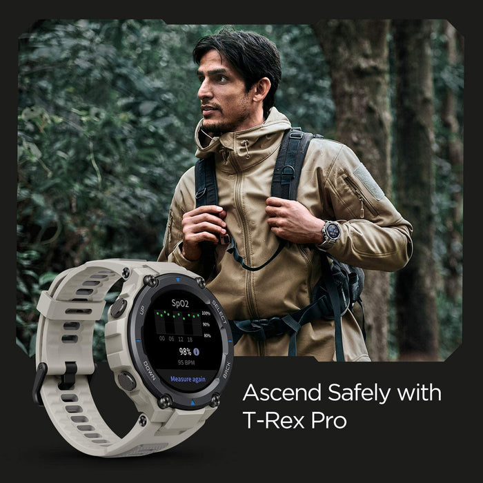 Amazfit T-Rex Pro ساعة ذكية 1.3 بوصة - رمادي