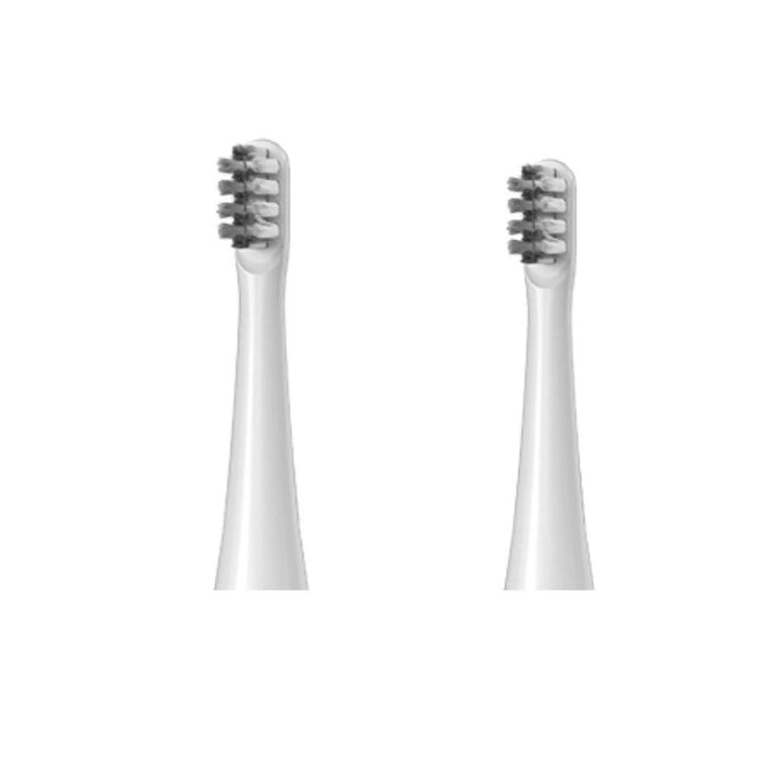 博米迪 T501 电动牙刷替换头 1 件装（2 个刷头）- 白色