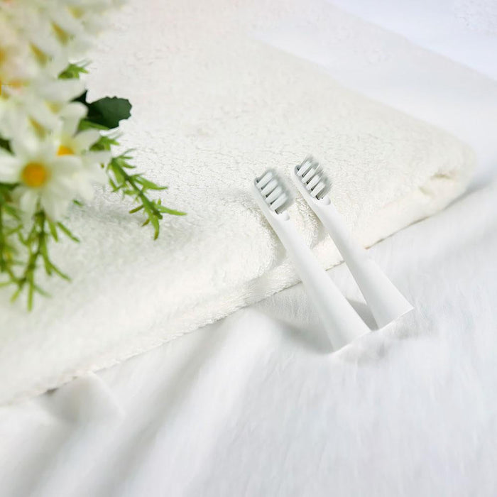 Bomidi T501 Têtes de rechange pour brosse à dents électrique 1 paquet (2 têtes de brosse) - Blanc