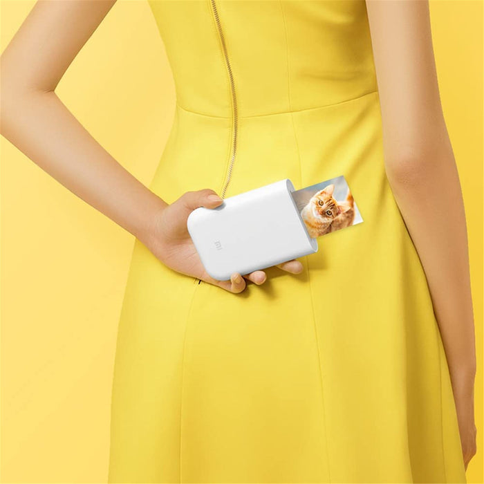 ورق طباعة الصور المحمول Xiaomi Mi مقاس 2x3 بوصة، 20 ورقة - أبيض