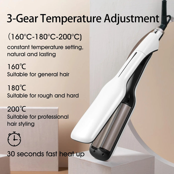Enchen Enroller Pro Bigoudi électrique avec protection anti-brûlure Contrôle de la température à 3 vitesses Outil de coiffure à chauffage rapide en 30 secondes - Blanc