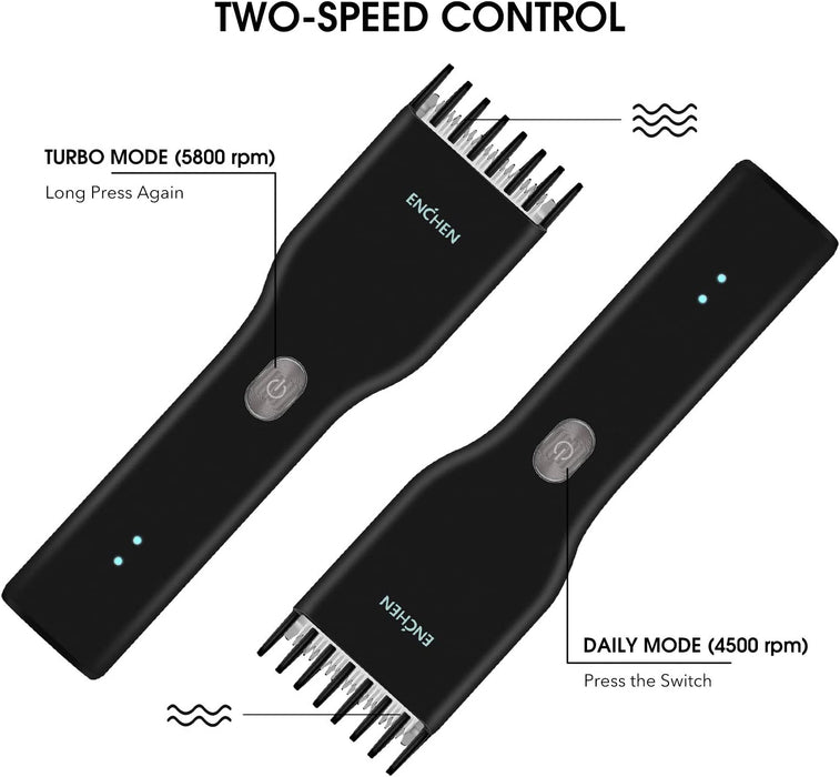 Enchen Boost Wireless Electric Hair Clipper 1500mAh - Black
