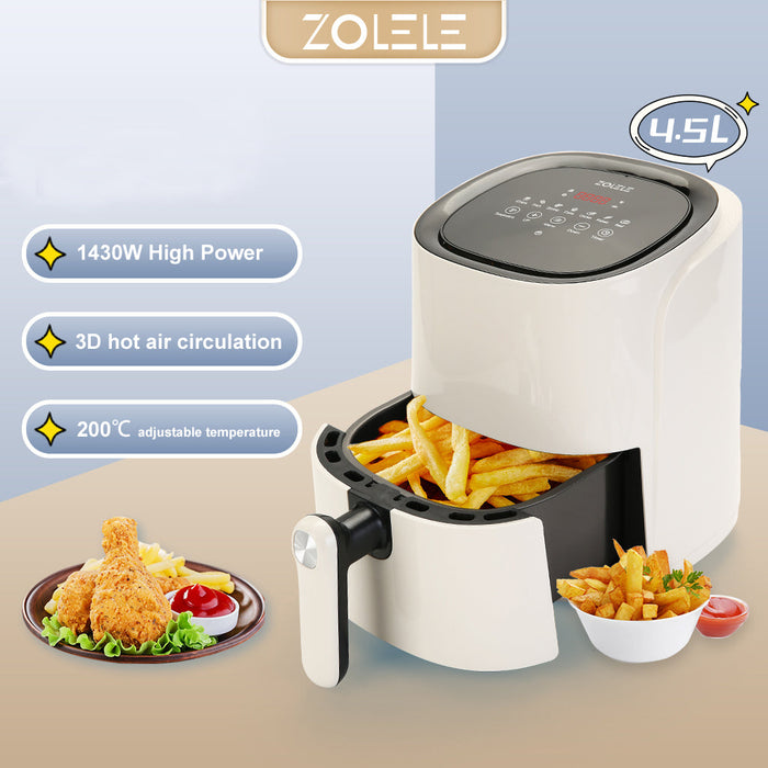 Zolele ZA001 مقلاة هوائية كهربائية سعة 4.5 لتر - أبيض