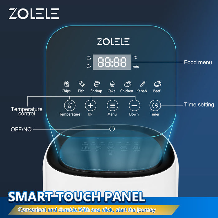 Zolele ZA001 Electric Electric Air Fryer 4.5L - White