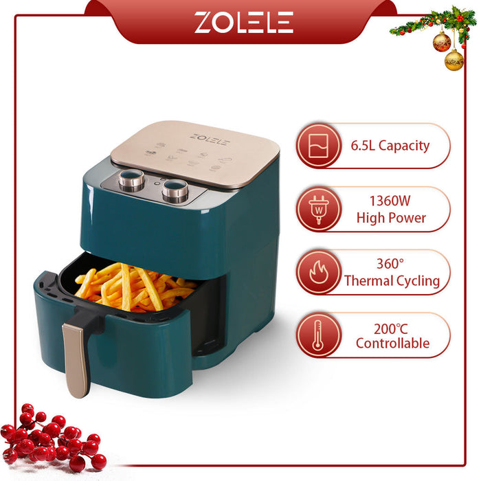 Friteuse électrique à air Zolele ZA002 6,5 L - Vert