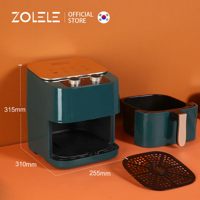 Zolele ZA002 مقلاة هوائية كهربائية سعة 6.5 لتر - أخضر