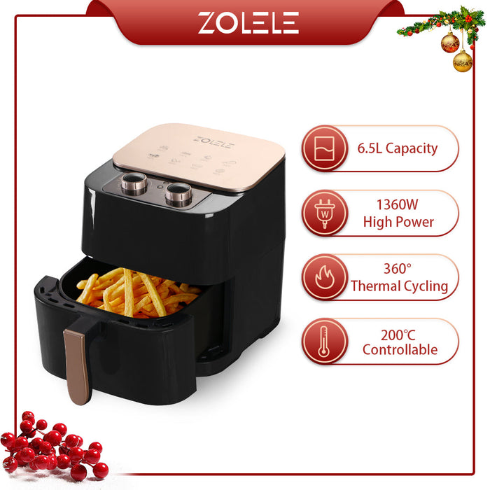 Zolele ZA002 Electric Electric Air Fryer 6.5L - Black