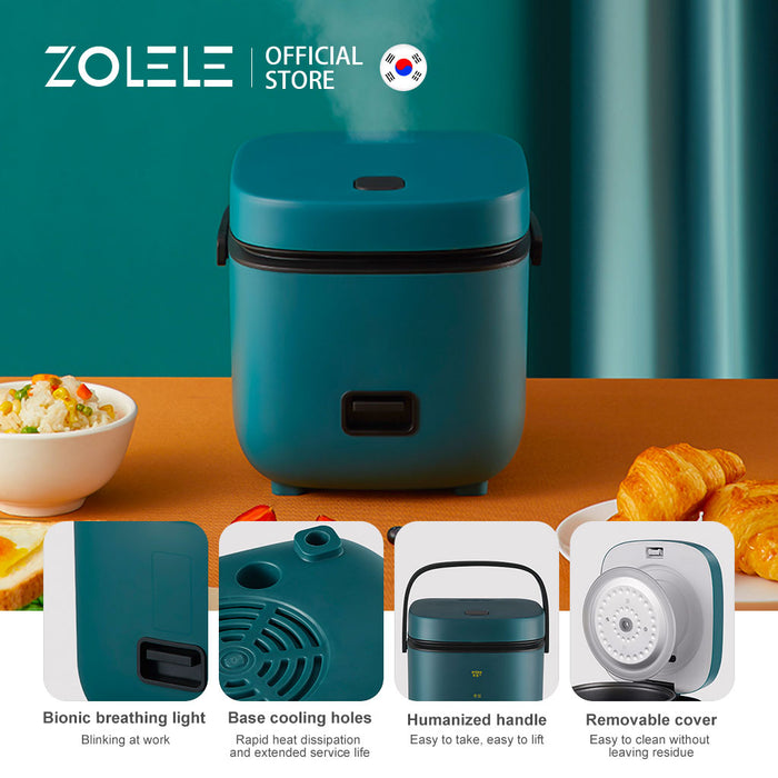 Zolele ZB001 Mini cuiseur à riz électrique Capacité 1,2 L - Vert