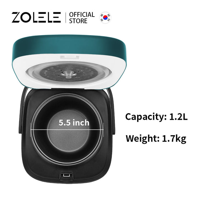 Zolele ZB001 طباخ أرز كهربائي صغير سعة 1.2 لتر - أخضر
