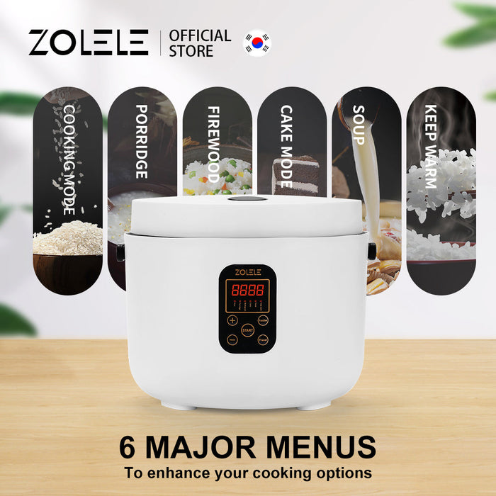 Zolele ZB003 Electric Rice Cooker 3L - White