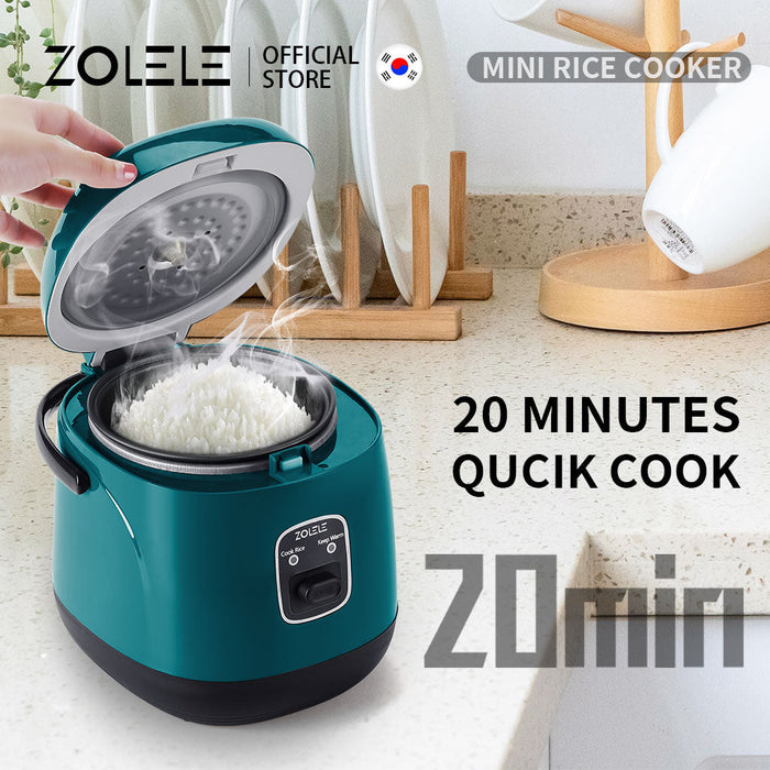 Zolele ZB004 طباخة الأرز الصغيرة 1.2 لتر - أخضر
