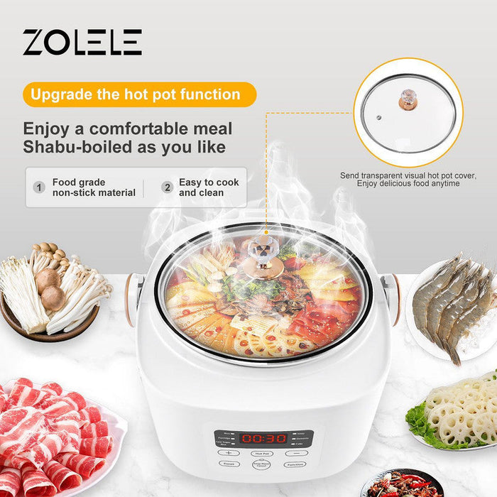 Zolele ZB500 Smart Electric Rice Cooker 3L - White