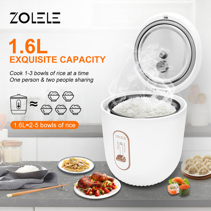 زوليلي ZB502 طباخة الأرز الكهربائية 1.6 لتر - أبيض
