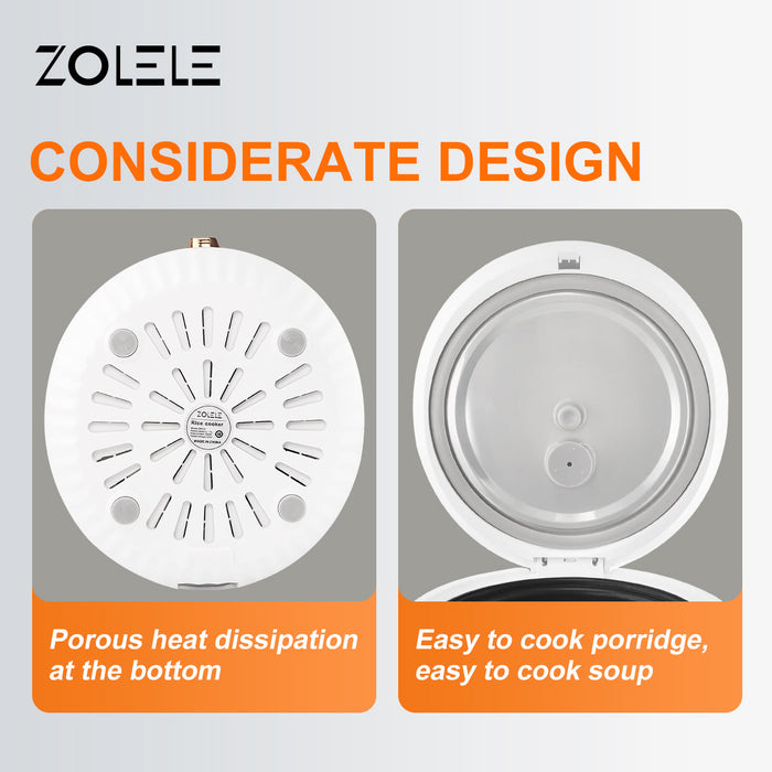 Zolele ZB502 Electric Rice Cooker 1.6L - White