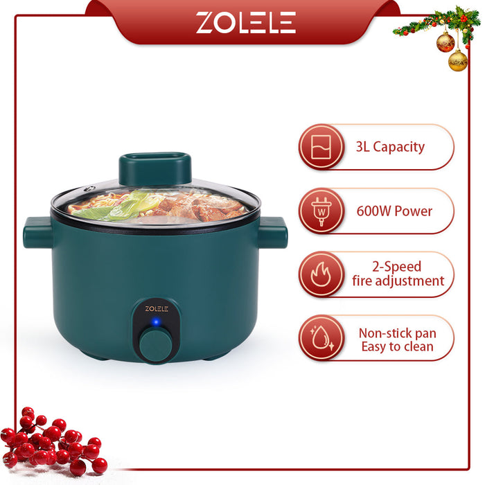 زوليلي ZC002 طباخة الأرز الكهربائية 3 لتر - أخضر