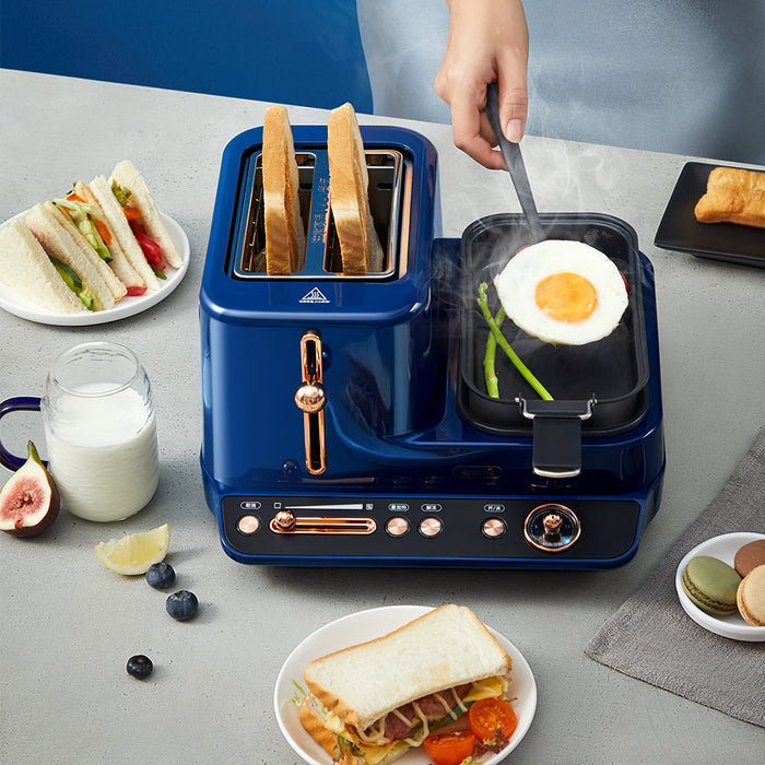 Deerma ZC10 Machine à petit-déjeuner électrique 3 en 1 multifonctionnelle - Bleu