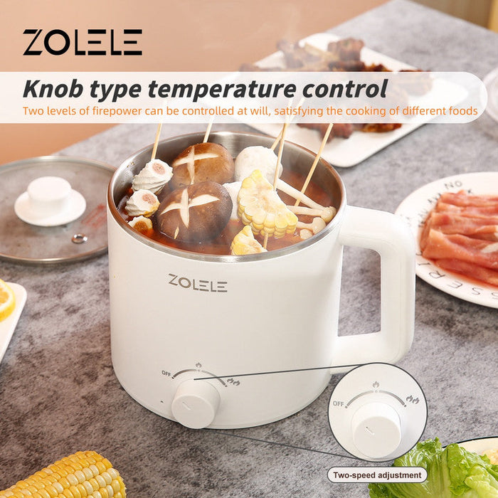 زوليلي ZC301 قدر طهي كهربائي 1.6 لتر - أبيض
