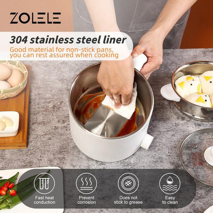 Zolele ZC301 Electric Pot Cooker 1.6L - White