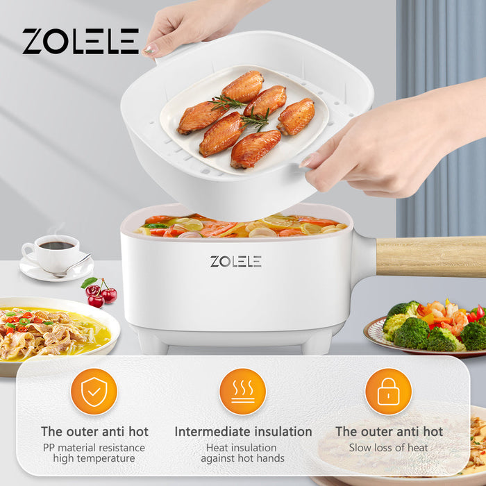 Zolele ZC306 Marmite Électrique Multifonctionnelle Hot Pot 3L - Blanc