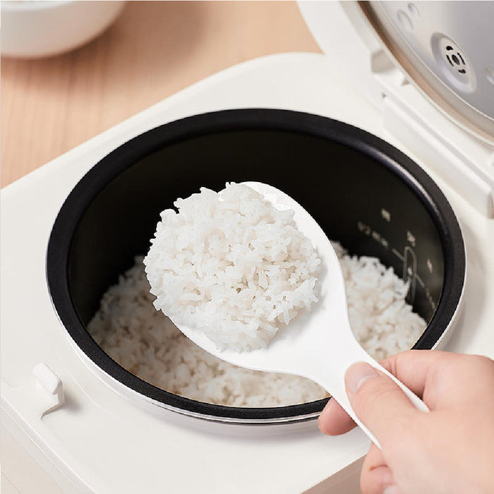 Petit cuiseur à riz intelligent Zhiwuzhu ZCDQ055 puissant et compact avec une capacité de 1,6 L, une puissance de feu de 400 W, un revêtement antiadhésif et une liaison intelligente APP - Blanc