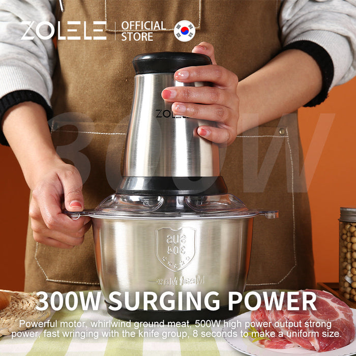 Zolele ZD002 绞肉机 300W 电机 2L 容量