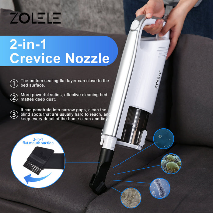 Zolele ZE002 Handheld Vacuum Cleaner - White