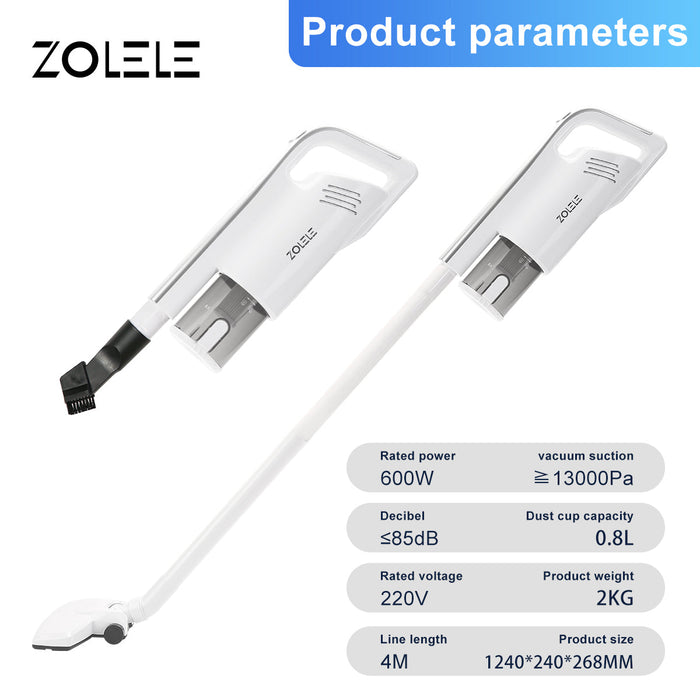 Zolele ZE002 Handheld Vacuum Cleaner - White