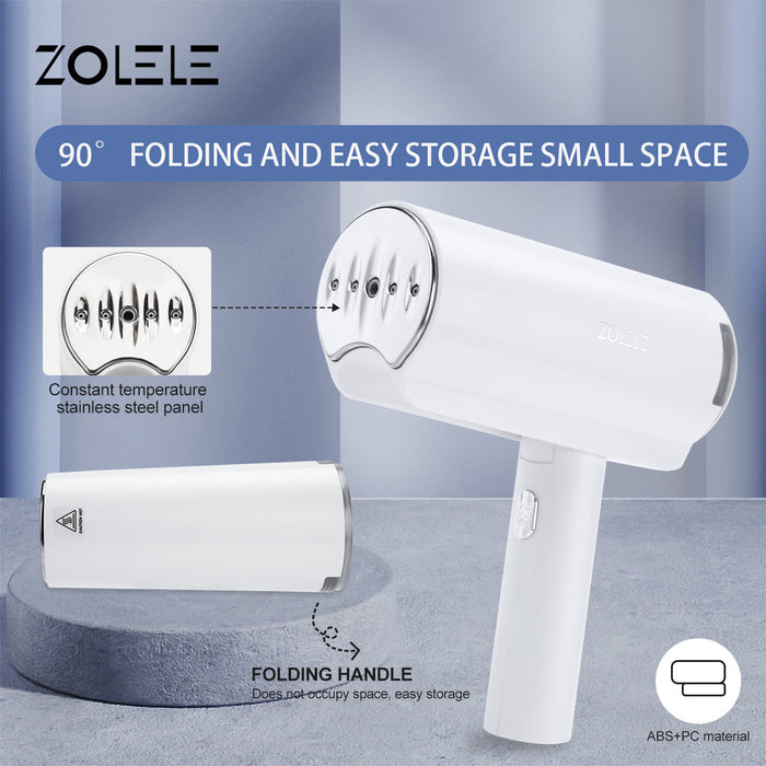 Zolele ZG100 可折叠便携式挂烫机 - 白色