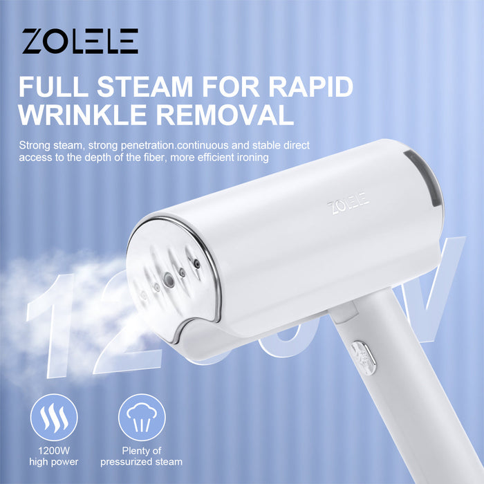 Zolele ZG100 可折叠便携式挂烫机 - 白色