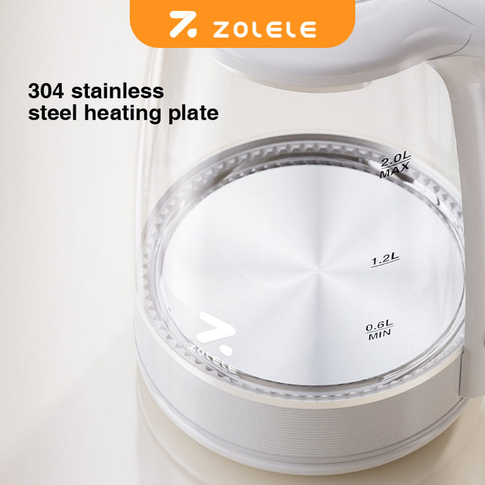 ZOLELE ZH101 غلاية مياه كهربائية 2 لتر - أبيض