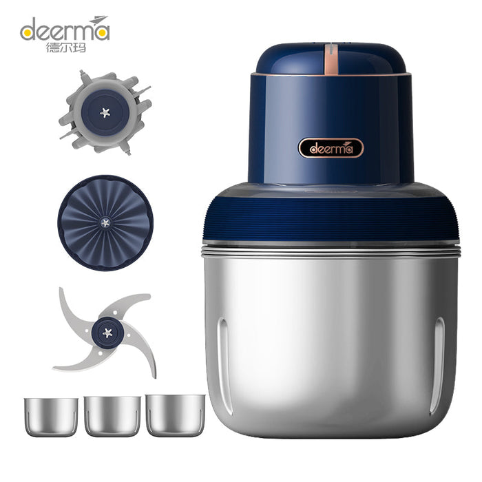 Deerma JR08 Robot culinaire multifonctionnel portable sans fil 3 en 1 - Bleu